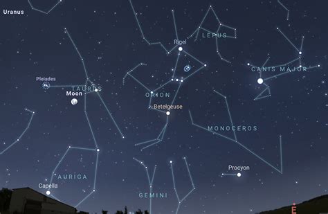 constellations tonight from my location|More.